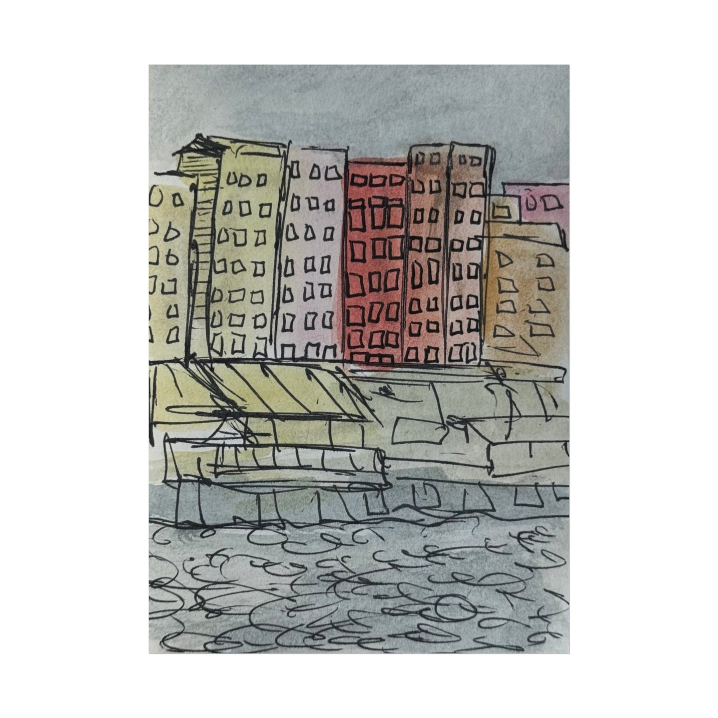 'The Colours of Camogli' 5x7 Print