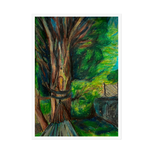 'A Nap Under The Cypress Tree' 5x7 Print