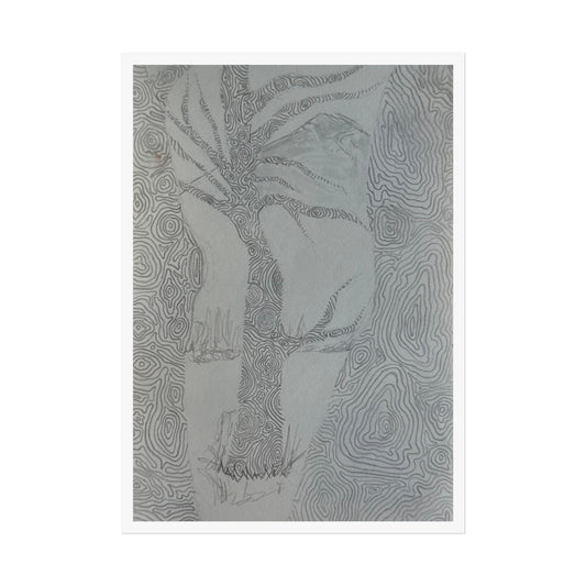 'Lost In The Tree Bark' 5x7 Print