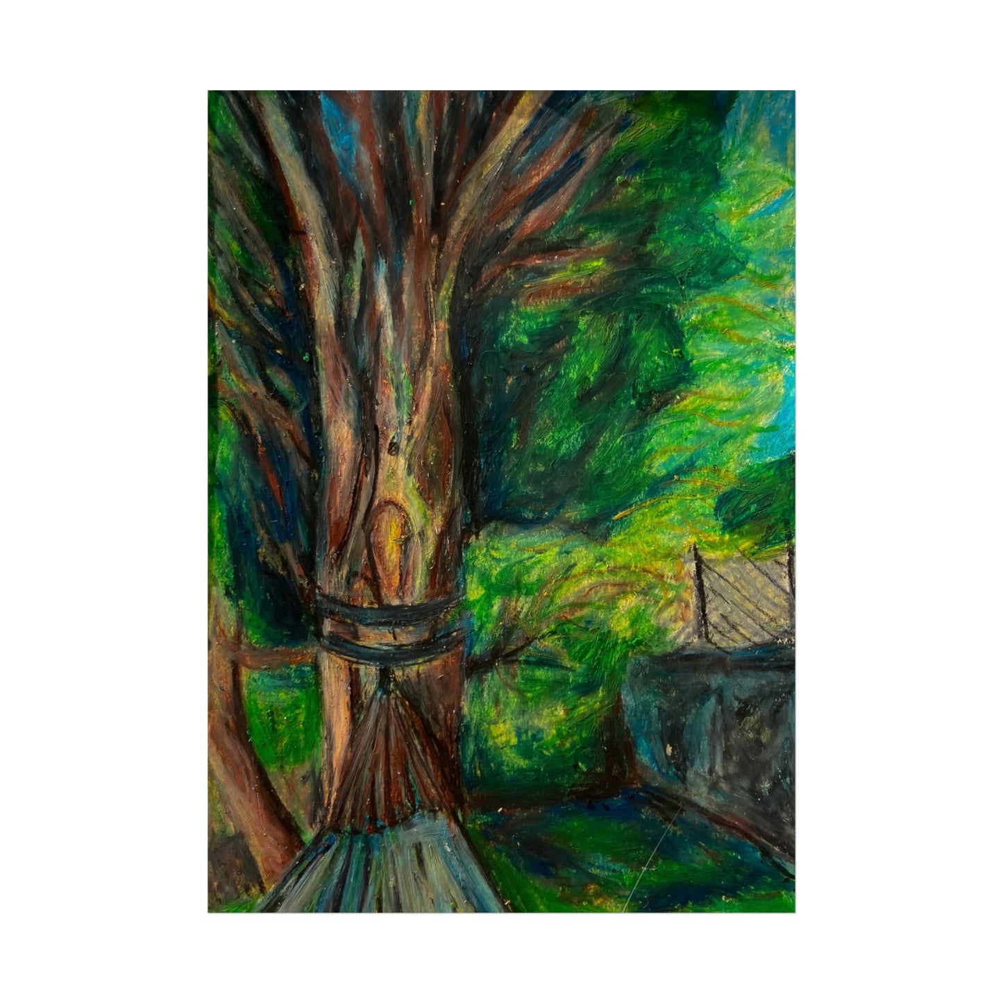 'A Nap Under The Cypress Tree' 5x7 Print