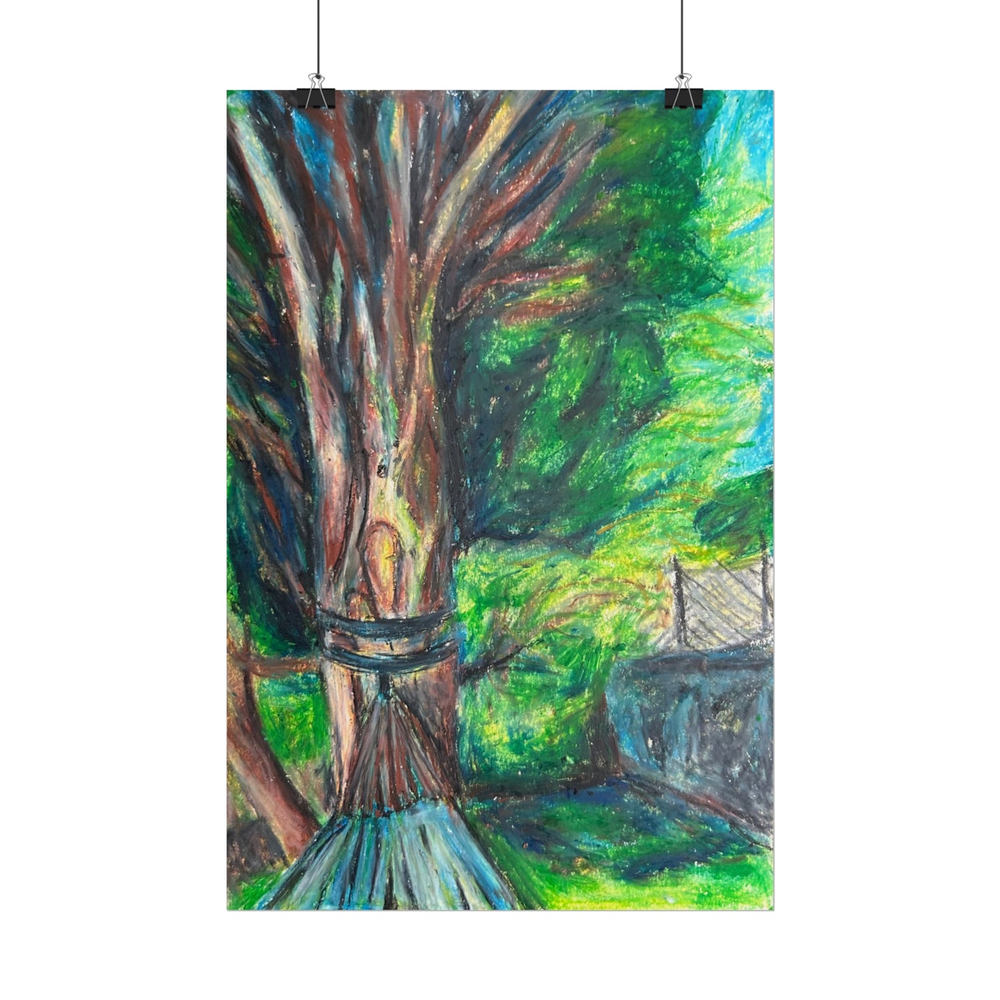 'A Nap Under the Cypress Tree' Print