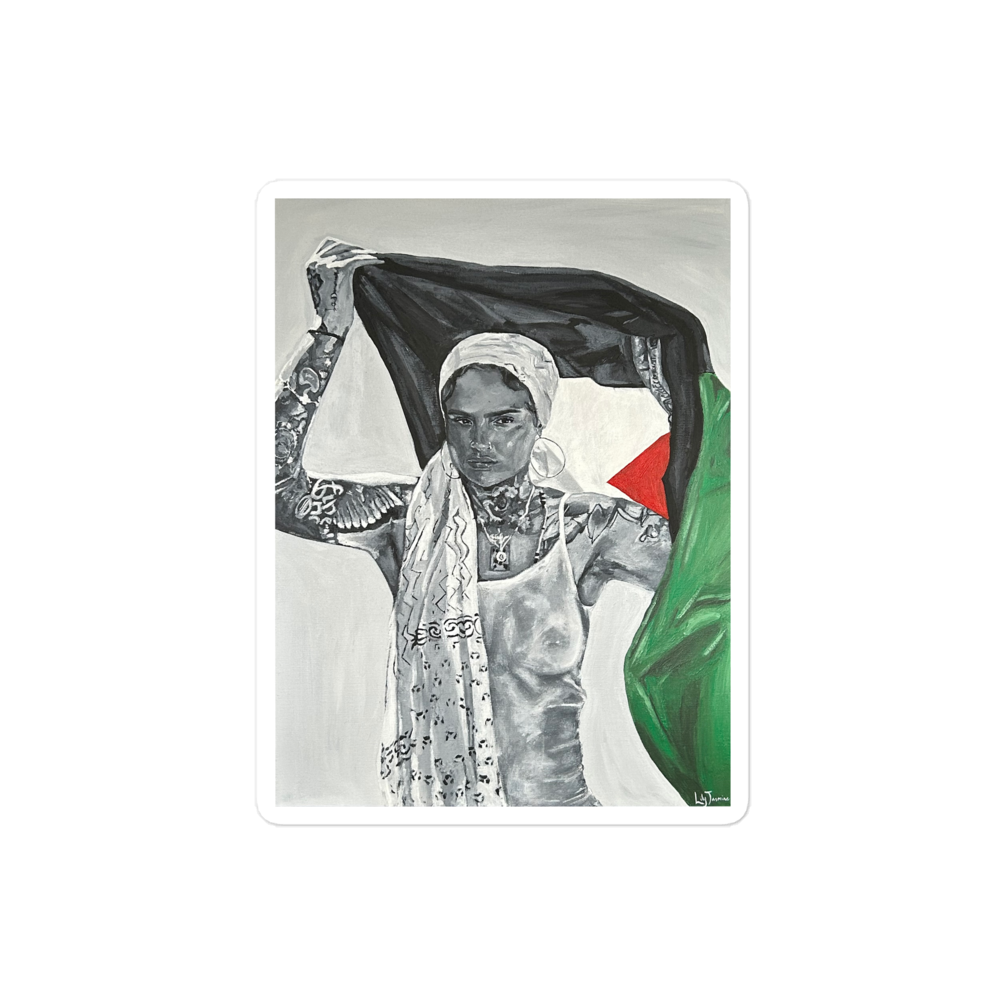 'Free Palestine: a call for peace' Sticker